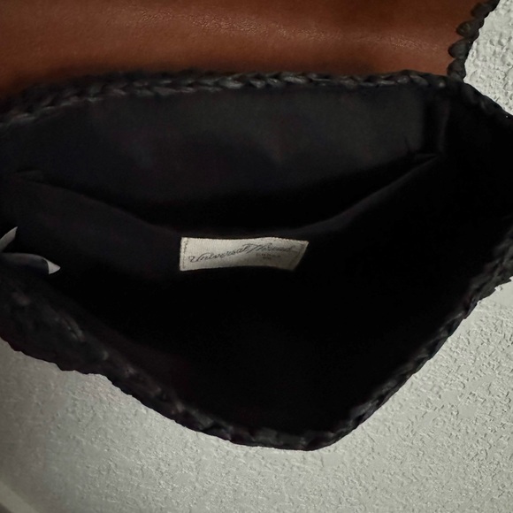 Universal Thread Straw Flap Knotted Crossbody Bag - Brown/Black - Picture 6 of 6